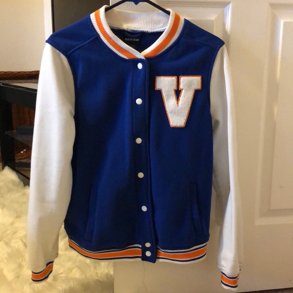 Varsity letterman jacket 100% polyester joe boxer